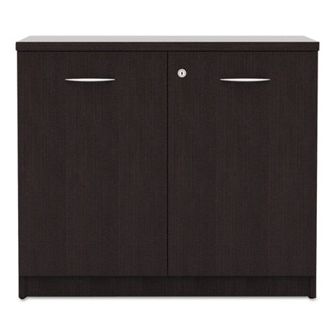 Image of Alera Valencia Series Storage Cabinet, 34 1/8w X 22 7/8d X 29 1/2h, Espresso