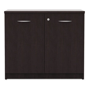 Alera Valencia Series Storage Cabinet, 34 1/8w X 22 7/8d X 29 1/2h, Espresso