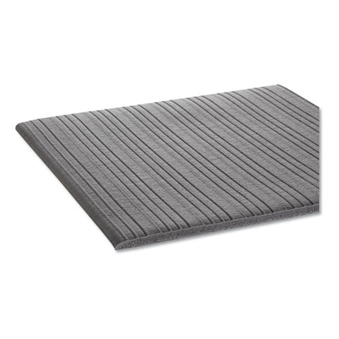 Image of Ribbed Anti-fatigue Mat, Vinyl, 36 X 120, Gray