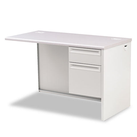 Image of 38000 Series Return Pedestal, Box/file, 26.38wx50.38dx31.38h, Right,silver/lt Gy