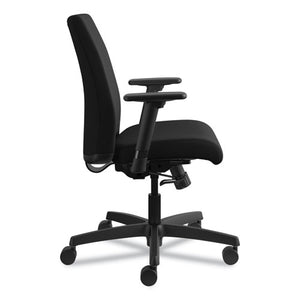 Ignition Series Fabric Low-back Task Chair, Supports Up To 300 Lbs., Black Seat/black Back, Black Base