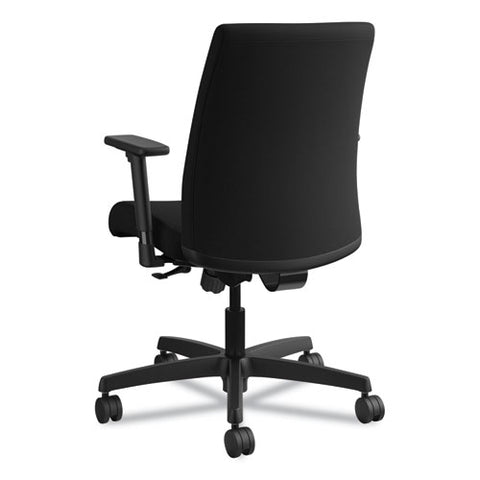 Image of Ignition Series Fabric Low-back Task Chair, Supports Up To 300 Lbs., Black Seat/black Back, Black Base