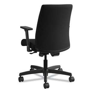 Ignition Series Fabric Low-back Task Chair, Supports Up To 300 Lbs., Black Seat/black Back, Black Base