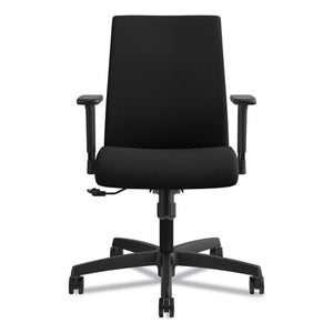 Ignition Series Fabric Low-back Task Chair, Supports Up To 300 Lbs., Black Seat/black Back, Black Base