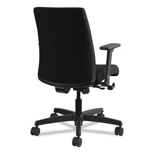 Ignition Series Fabric Low-back Task Chair, Supports Up To 300 Lbs., Black Seat/black Back, Black Base