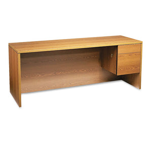 10500 Series 3/4-height Left Pedestal Credenza, 72w X 24d X 29.5h, Mahogany