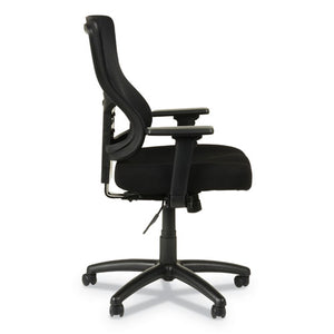 Alera Elusion Ii Series Mesh Mid-back Synchro With Seat Slide Chair, Supports Up To 275 Lbs, Black Seat/back, Black Base