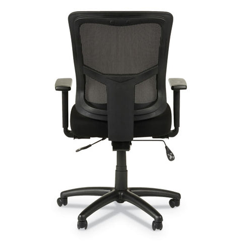 Image of Alera Elusion Ii Series Mesh Mid-back Synchro With Seat Slide Chair, Supports Up To 275 Lbs, Black Seat/back, Black Base