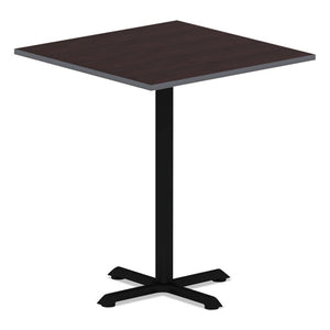 Reversible Laminate Table Top, Square, 35 3/8w X 35 3/8d, Espresso/walnut