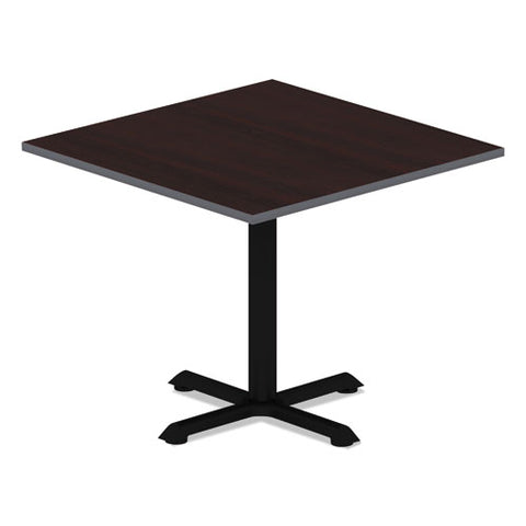 Image of Reversible Laminate Table Top, Square, 35 3/8w X 35 3/8d, Espresso/walnut