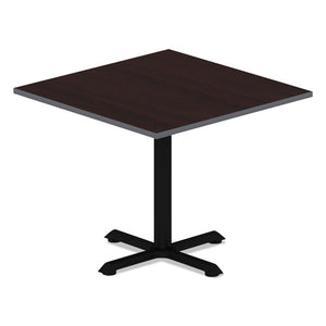 Reversible Laminate Table Top, Square, 35 3/8w X 35 3/8d, Espresso/walnut