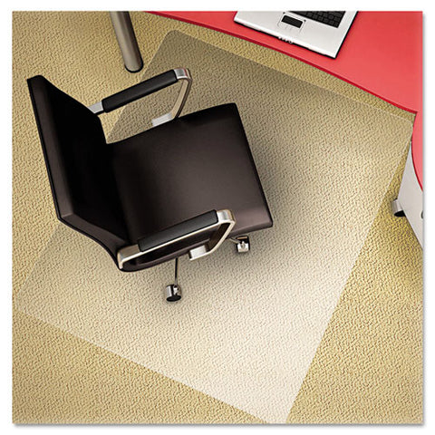 Image of Polycarbonate All Day Use Chair Mat - Hard Floors, 46 X 60, Rectangle, Clear