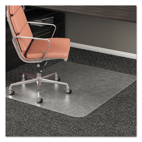 Image of Rollamat Frequent Use Chair Mat, Medium Pile Carpet, Flat, 46 X 60, Rectangle, Clear