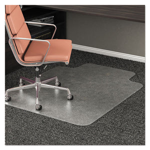 Rollamat Frequent Use Chair Mat, Medium Pile Carpet, Flat, 46 X 60, Rectangle, Clear