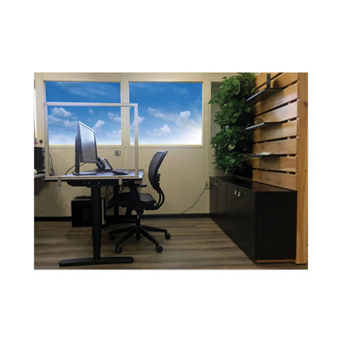 Image of Desktop Acrylic Protection Screen, 59 X 1 X 24, Clear