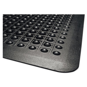 Flex Step Rubber Anti-fatigue Mat, Polypropylene, 36 X 60, Black