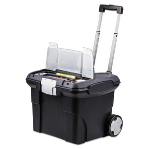 Premium File Cart, 15w X 16.38d X 14.25 To 30h, Black