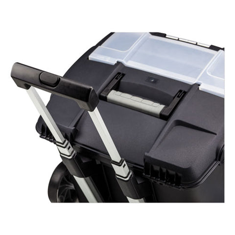 Image of Premium File Cart, 15w X 16.38d X 14.25 To 30h, Black