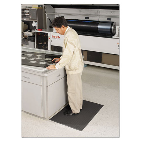 Image of Air Step Antifatigue Mat, Polypropylene, 36 X 60, Black