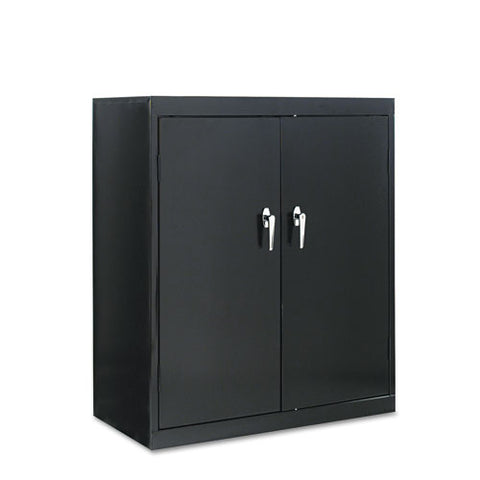 Image of Assembled 42" High Storage Cabinet, W/adjustable Shelves, 36w X 18d, Black