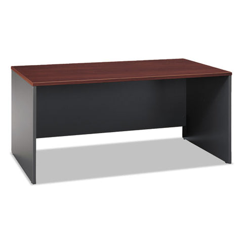 Image of Series C Collection 66w Desk Shell, 66w X 29.38d X 29.88h, Hansen Cherry/graphite Gray