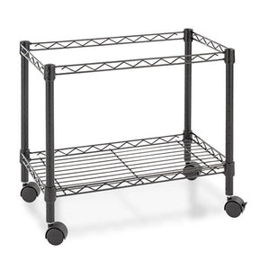 Single-tier Rolling File Cart, 24w X 14d X 21h, Black