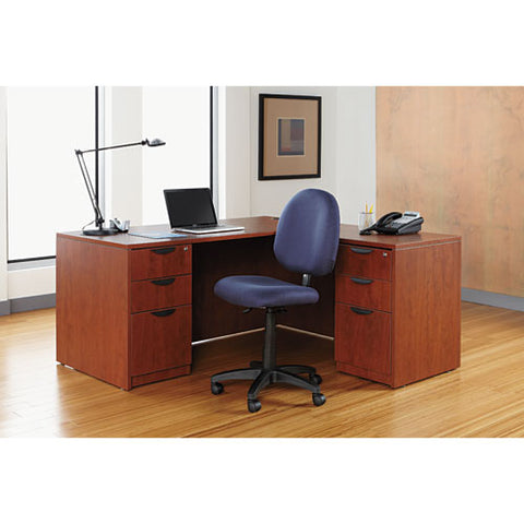 Image of Alera Valencia Series Straight Front Desk Shell, 65w X 29.5d X 29.63h, Cherry