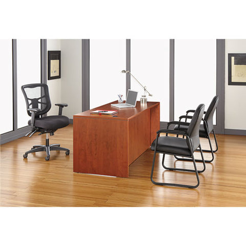 Image of Alera Valencia Series Straight Front Desk Shell, 65w X 29.5d X 29.63h, Cherry