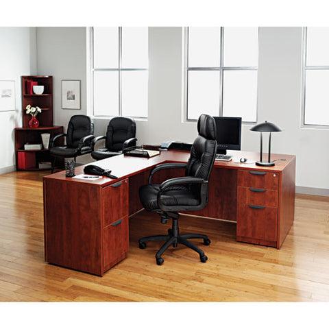 Image of Alera Valencia Series Straight Front Desk Shell, 65w X 29.5d X 29.63h, Cherry