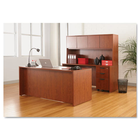 Image of Alera Valencia Series Straight Front Desk Shell, 65w X 29.5d X 29.63h, Cherry