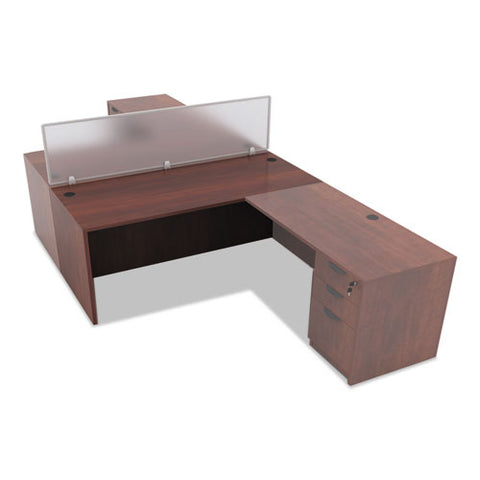 Image of Alera Valencia Series Straight Front Desk Shell, 65w X 29.5d X 29.63h, Cherry