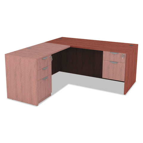 Image of Alera Valencia Series Straight Front Desk Shell, 65w X 29.5d X 29.63h, Cherry