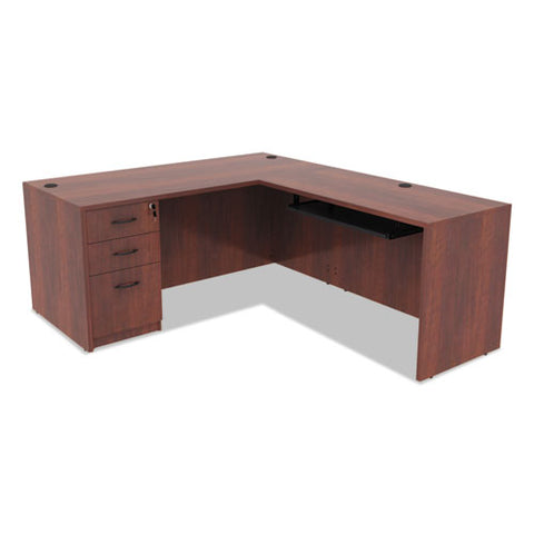 Image of Alera Valencia Series Straight Front Desk Shell, 65w X 29.5d X 29.63h, Cherry