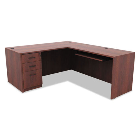 Image of Alera Valencia Series Straight Front Desk Shell, 65w X 29.5d X 29.63h, Cherry