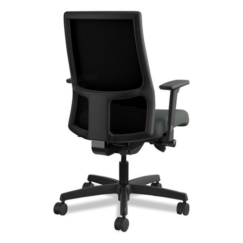 Image of Ignition Series Mesh Mid-back Work Chair, Supports Up To 300 Lbs., Iron Ore Seat/black Back, Black Base