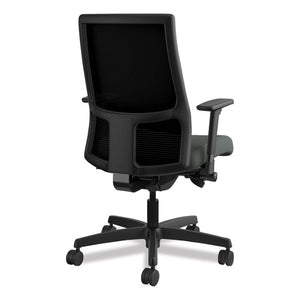 Ignition Series Mesh Mid-back Work Chair, Supports Up To 300 Lbs., Iron Ore Seat/black Back, Black Base