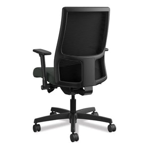 Ignition Series Mesh Mid-back Work Chair, Supports Up To 300 Lbs., Iron Ore Seat/black Back, Black Base