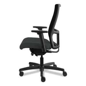 Ignition Series Mesh Mid-back Work Chair, Supports Up To 300 Lbs., Iron Ore Seat/black Back, Black Base