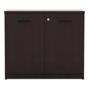 Alera Valencia Series Storage Cabinet, 34 1/8w X 22 7/8d X 29 1/2h, Mahogany