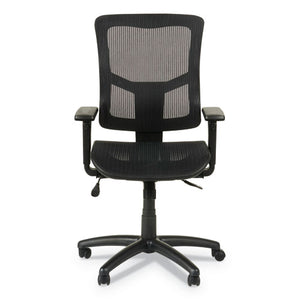 Alera Elusion Ii Series Suspension Mesh Mid-back Synchro With Seat Slide Chair, Up To 275 Lbs, Black Seat/back, Black Base