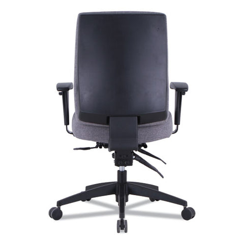 Image of Alera Wrigley Series 24/7 High Performance Mid-back Multifunction Task Chair, Up To 275 Lbs, Gray Seat/back, Black Base