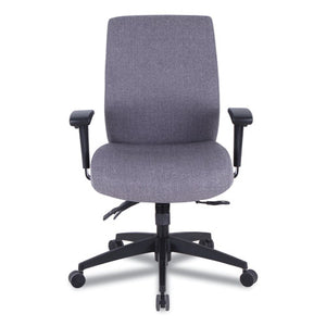 Alera Wrigley Series 24/7 High Performance Mid-back Multifunction Task Chair, Up To 275 Lbs, Gray Seat/back, Black Base