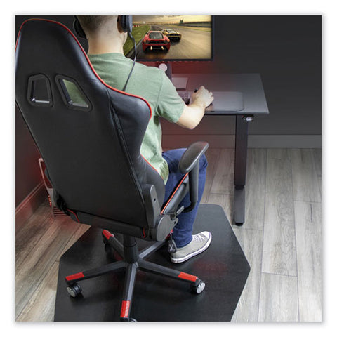 Image of Game Zone Chair Mat, For Hard Floor/medium Pile Carpet, 42 X 46, Black