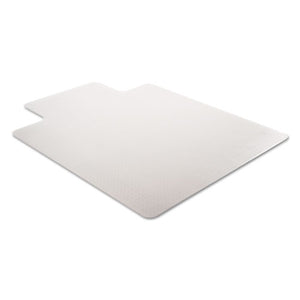 Duramat Moderate Use Chair Mat, Low Pile Carpet, Flat, 36 X 48, Lipped, Clear