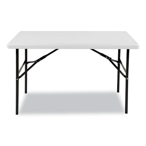 Image of Indestructables Too 1200 Series Folding Table, 48w X 24d X 29h, Platinum