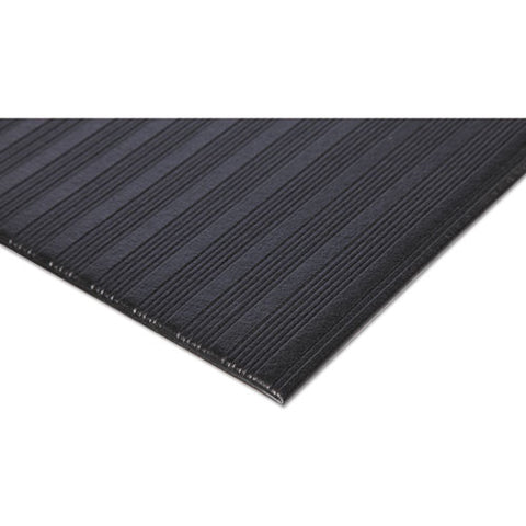 Image of Ribbed Vinyl Anti-fatigue Mat, 24 X 36, Black