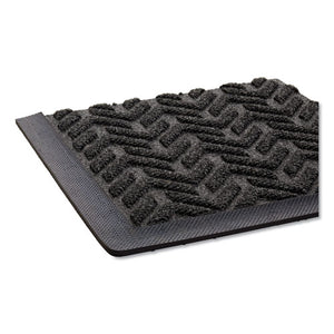 Ribbed Vinyl Anti-fatigue Mat, 24 X 36, Black