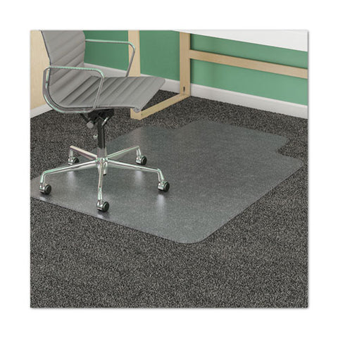 Image of All Day Use Non-studded Chair Mat For Hard Floors, 36 X 48, Lipped, Clear