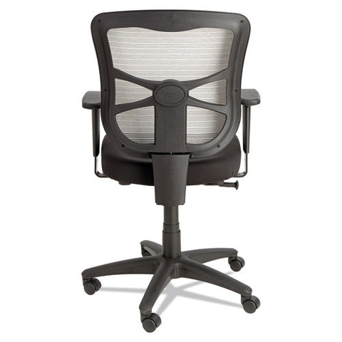 Image of Alera Elusion Series Mesh Mid-back Swivel/tilt Chair, Supports Up To 275 Lbs., Black Seat/white Back, Black Base