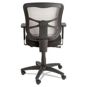 Alera Elusion Series Mesh Mid-back Swivel/tilt Chair, Supports Up To 275 Lbs., Black Seat/white Back, Black Base